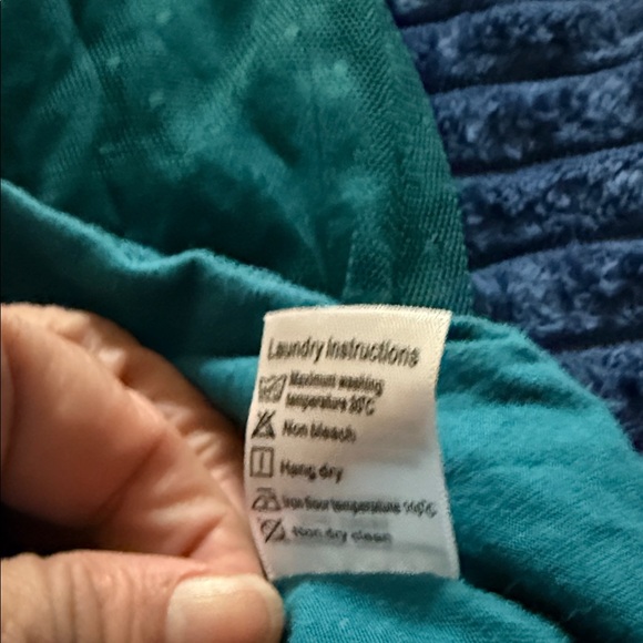 Teal Dress with Butterfly Appliqués. - Picture 2 of 6